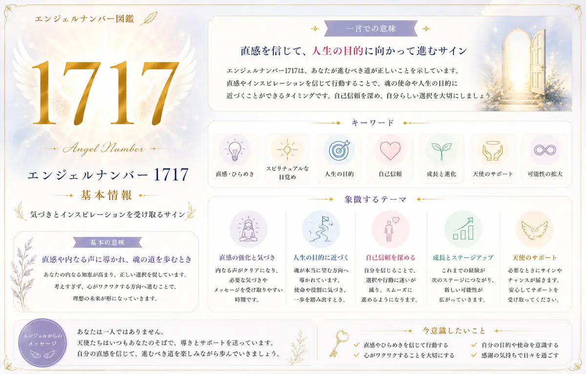 エンジェルナンバー1717の意味