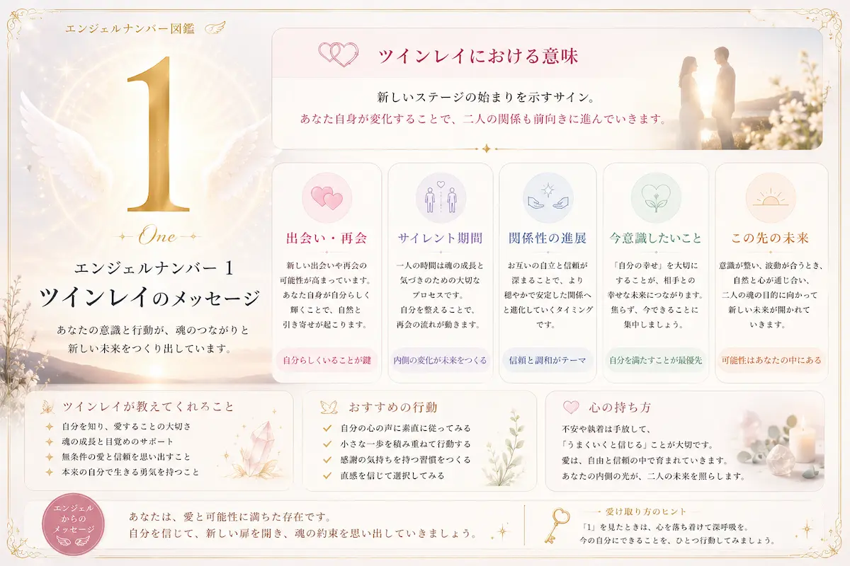 エンジェルナンバー1 ツインレイ