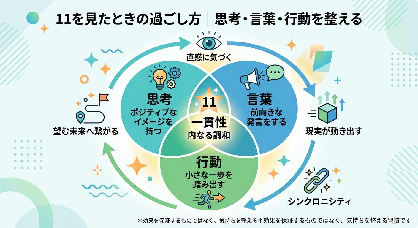 思考、言葉、行動の一貫性を高めて流れ