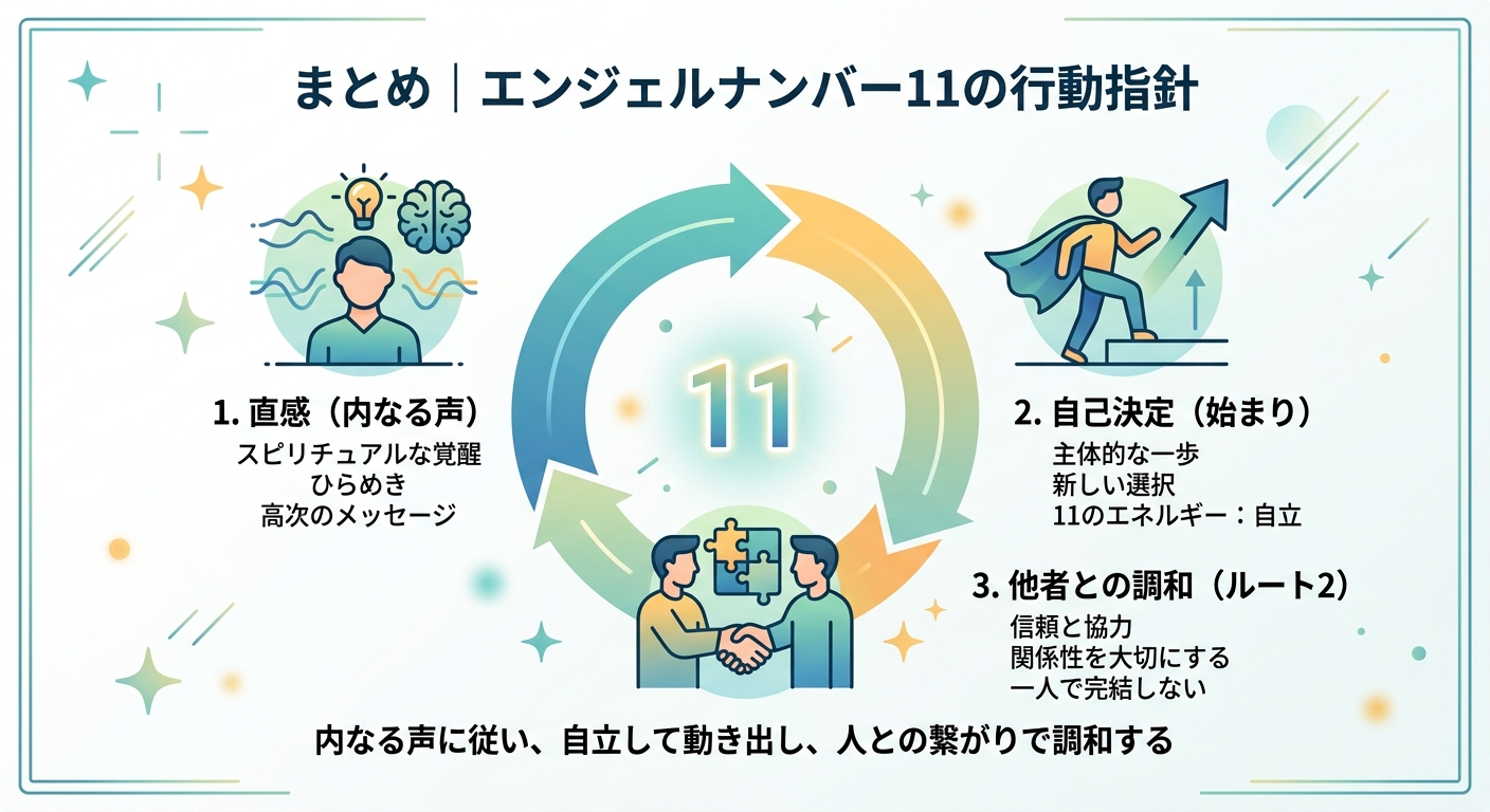エンジェルナンバー11のメッセージ