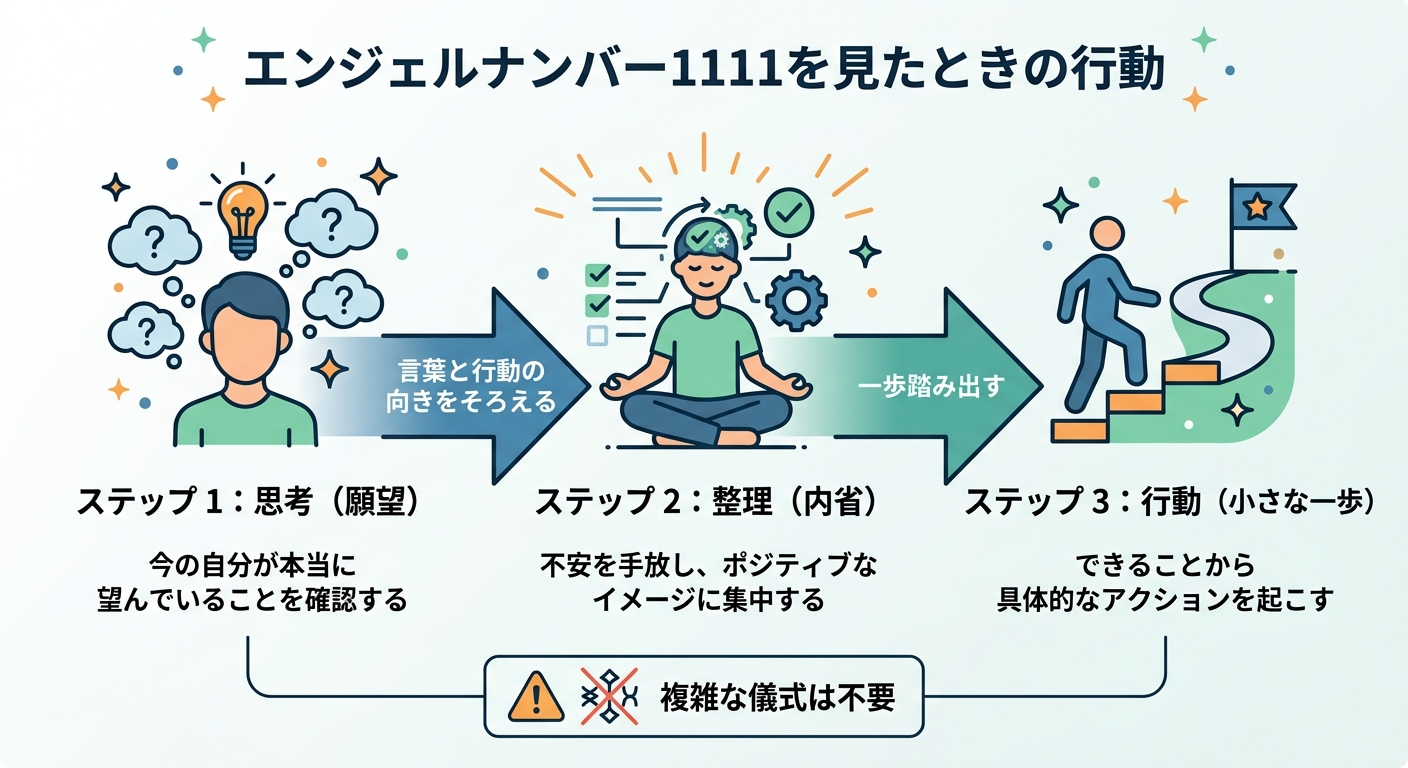 思考を整えて小さな一歩を踏み出す3ステップ